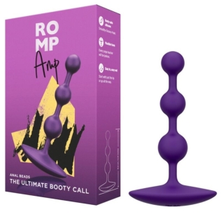 Анальный стимулятор с шариками фиолетовый Romp Amp Flexible Silicone Anal Beads
