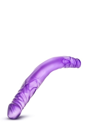 Двухсторонний фаллоимитатор реалистик фиолетовый B YOURS 18INCH - 3