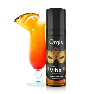 Жидкий вибратор со вкусом коктейля Секс на пляже Orgie DUAL VIBE! 15 мл 