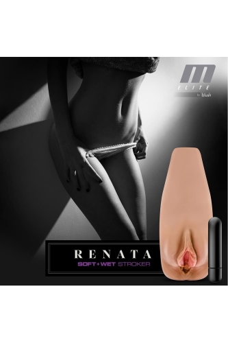 Мастурбатор вагина с вибрацией телесного цвета Blush Renata Tan - 4