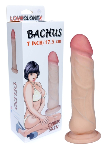Фаллоимитатор реалистичный на присоске телесного цвета Loveclonex Bachus 7 - 4
