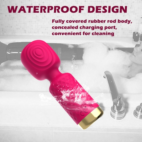 Вибромассажёр Ванд в форме микрофона для клитора цвет розовый Sexy desires Small AV stick - 9