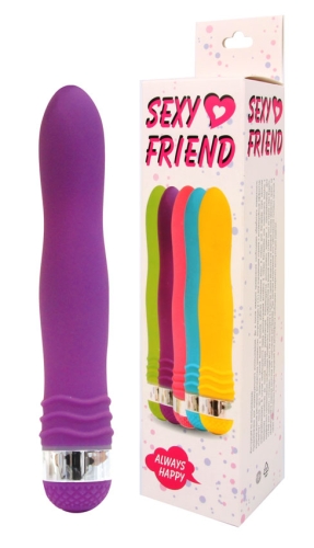 Вибратор вагинальный силиконовый цвет фиолетовый Sexy Friend - 2