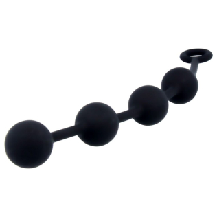 Анальные шарики силиконовые черные Nexus Excite Large Anal Beads макс. диаметр 3 см
