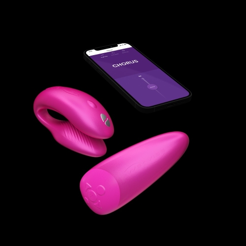 Вибратор для пар на пульте ДУ розовый We-Vibe Chorus - 12