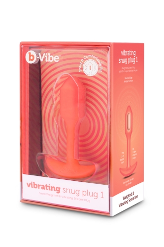 Анальна пробка з вібрацією для еротичних ігор B-Vibe розмір S помаранчева - 9