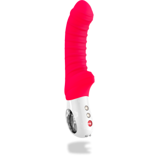 Вибратор со стимуляцией клитора красный Fun Factory Tiger G5 