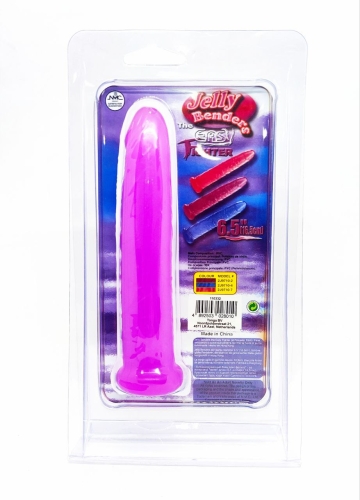 Фаллоимитатор реалистичный фиолетового цвета NMC Jelly Benders - 4