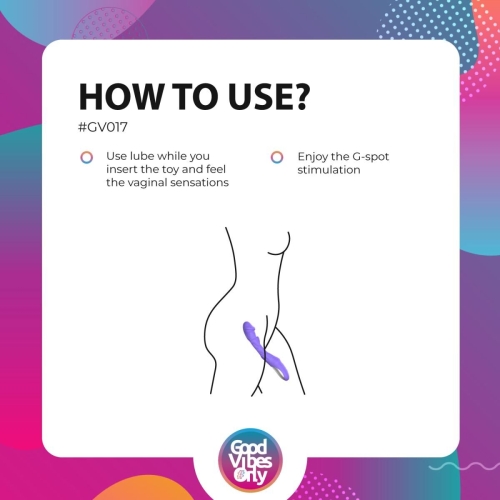 Вибратор для точки G фиолетовый Good Vibes Only Flax Vibrating Dildo with G-Spot - 10