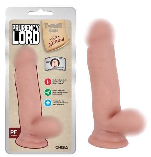 Фалос на присоску реалістичний бежевий CHISA Pruriency Lord Flesh - 1