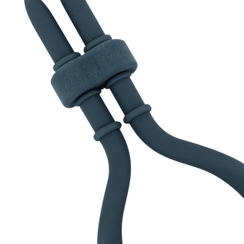 Ерекційне віброкільце на член синє Boners Adjustable Cockring - 7