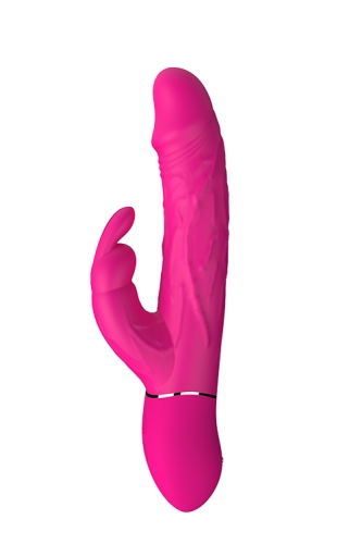Вібратор із відростком для клітора рожевого кольору Dream Toys VIBES OF LOVE COCKY - 3