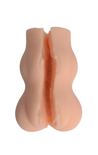 МАСТУРБАТОР вагіна та анус без вібрації тілесного кольору XISE Mesa Pussy S - 5