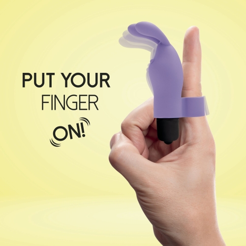 Вібратор на палець для стимуляції клітора фіолетовий FeelzToys Magic Finger Vibrator - 3