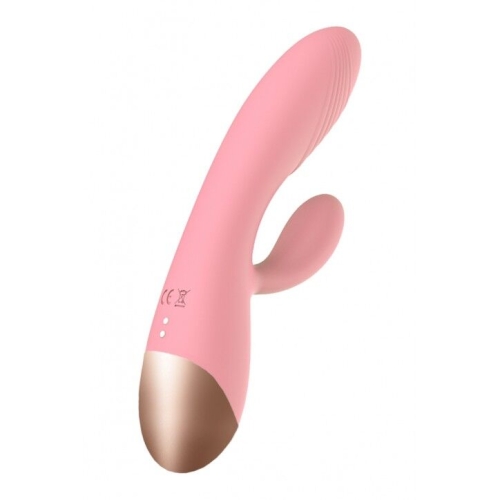 Вібратор із відростком для клітора рожевого кольору Wooomy Elali Pink Rabbit Vibrator - 2