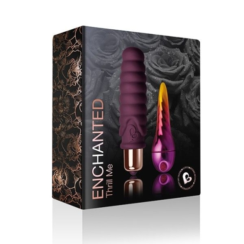 Вібронабір Rocks Off Enchanted Thrill Me Set: вібратор зі стимулюючим рельєфом і кліторальна куля - 2