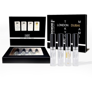 Набор парфюмов для мужчин с феромонами HOT LMTD Pheromone Perfume Мen 4x5 мл