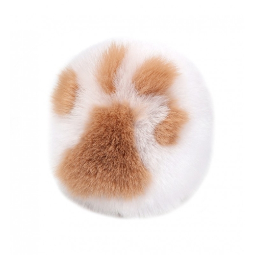 Анальная пробка металлическая серебристого цвета с пушистым хвостом Cnt Kitten Paw Fluffy - 2