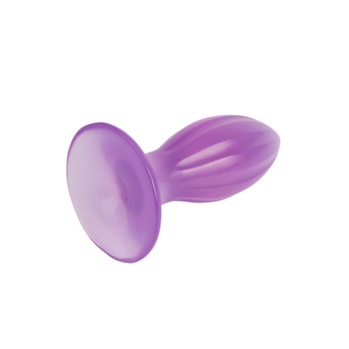 Анальний корок на присосці фіолетового кольору Butt Plug Chisa - 3