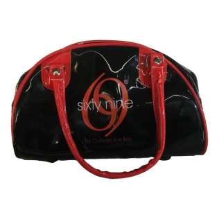 Сумка косметичка для секс іграшок чорна червона Loveshop Sixty Nine 96