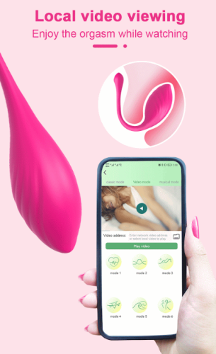Виброяйцо вагинальное с пультом ДУ и управлением со смартфона розовое Sexy desires - 5