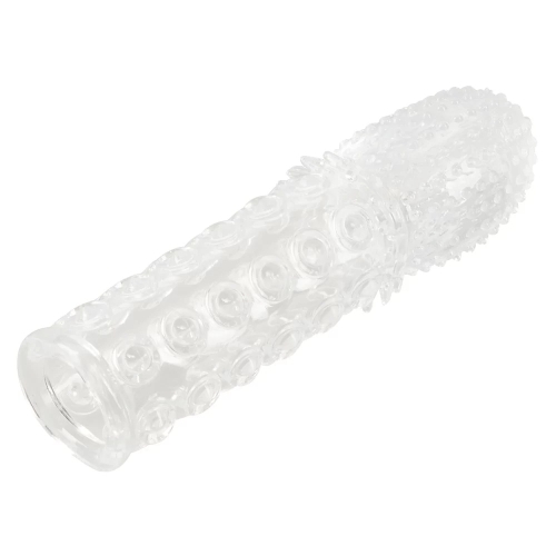 Рельєфна насадка на член із закритою прозорою головкою You2Toys Crystal Skin Verlangerung - 2
