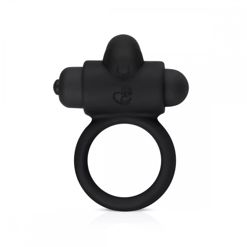 Ерекційне кільце чорного кольору Easy Toys Bunny Vibe Ring - 5