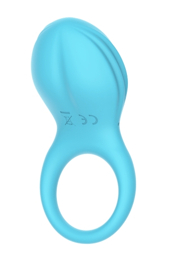 Эрекционное кольцо на пенис с вибростимуляцией клитора Dream Toys Candy Shop Blue Lagoon - 4