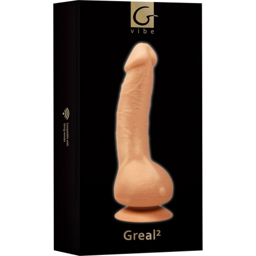 Вібратор реалістичний на присосці бежевий Gvibe Greal 2 - 6