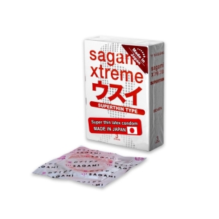 Презервативы Sagami Xtreme Superthin 0,04 (Сагами Экстрим Супертонкие) латексные 3 шт