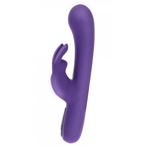 Вибратор с отростком для клитора фиолетового цвета Toy joy Exciting Rabbit Vibrator - 6