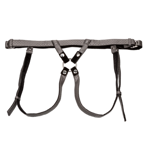 Трусики для страпона сірого кольору California еxotic novelties he Regal Duchess Silver - 7