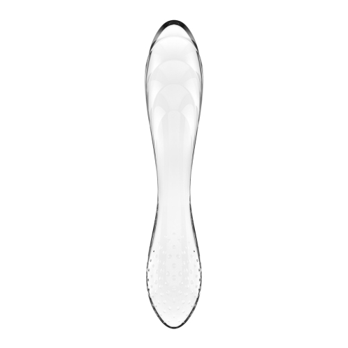 Стеклянный дилдо для двойного удовольствия прозрачный Satisfyer Dazzling Crystal 1 - 2