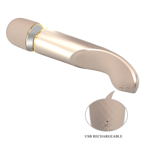 Вібромасажер золотистий мікрофон Lybaile PRETTY LOVE Interesting Massager Gold - 8