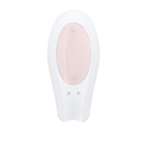 Вибратор для пар с управлением через смартфон белый Satisfyer Double Joy - 3
