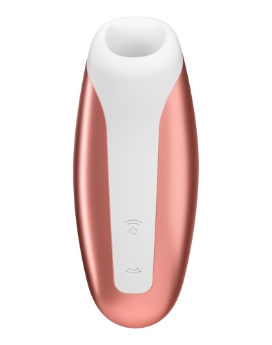 Мини вибратор вакуумный бесконтактный клиторальный розовый Satisfyer Love Breeze Copper - 2