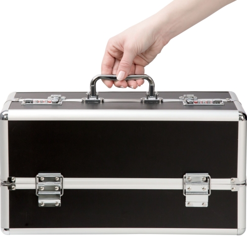 Кейс для хранения секс-игрушек BMS Factory Large Lokable Vibrator Case черный - 4