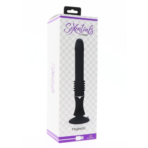 Вибратор Пульсатор на присоске черного цвета Toy joy Magnetic Majestic Trusting Vibe - 2
