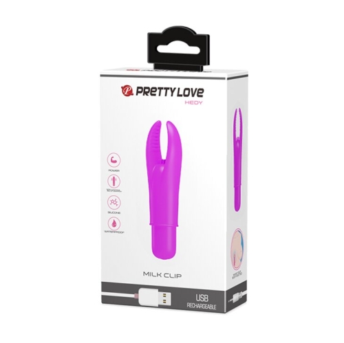 Мини-вибратор универсальный силиконовый серии Pretty Love &amp;quot;HEDY&amp;quot; BI-014599 12 режимов бесшумной вибрации - 10