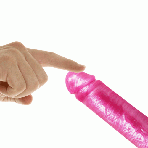 Рельєфний фалоімітатор на присоску LYBAILE Sextoy Top Penis рожевий - 6