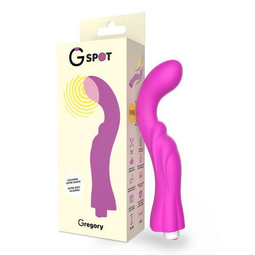 Вібратор для зони точки G фіолетового кольору GREGORY G-SPOT - 6 Вібратор для зони точки G фіолетового кольору GREGORY G-SPOT - 6