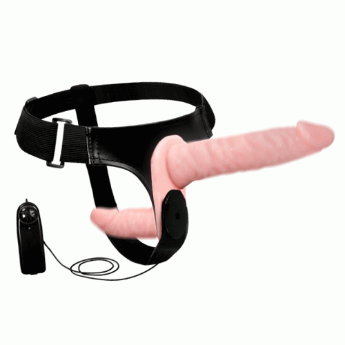 Страпон подвійний на трусиках з вібрацією Ultra Passionate Harness BW-022049 - 6