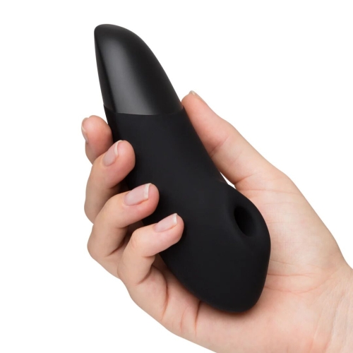 Вакуумний кліторальний чорний стимулятор Womanizer Enhance - 7
