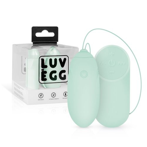 Віброяйце силіконове зеленого кольору Luv Egg - 1