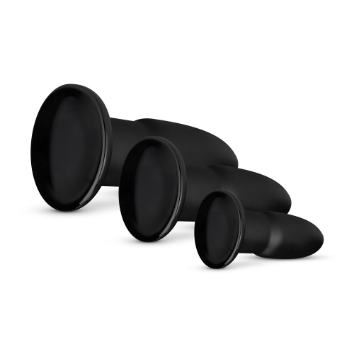 Набір анальних пробок чорного кольору BUTTR Cluster Bombs Anal Training Set - 4