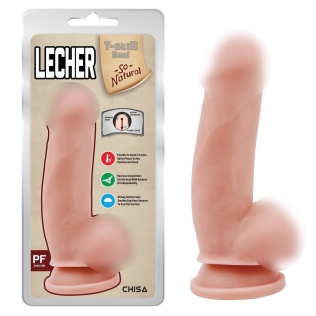 Фалос на присоску реалістичний бежевий CHISA Lecher Flesh