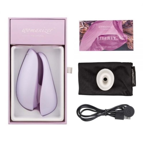 Вакуумный стимулятор для клитора Сиреневый Womanizer Liberty - 5