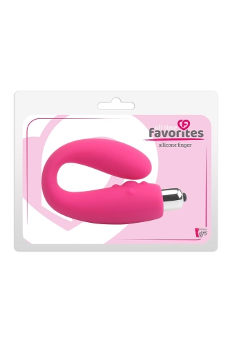 Подвійний вібратор для стимуляції клітора і точки SEE YOU 7-SPEED SILICONE FINGER - 2