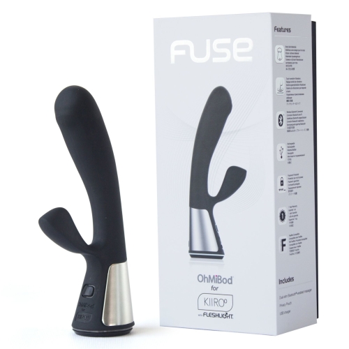 Вібратор із стимуляцією клітора чорний Ohmibod Fuse for Kiiroo - 3