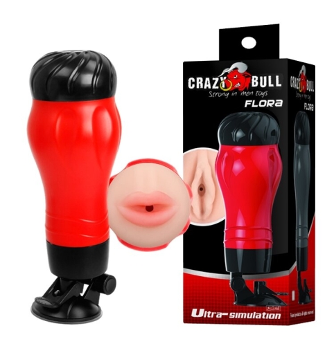 Мастурбатор ротик CRAZY BULL Flora красный - 1